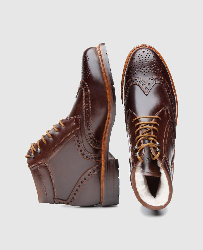 Buda Full Brogue H - Mocca