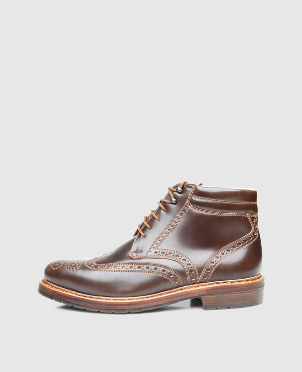 Buda Full-Brogue C - Dark Cognac