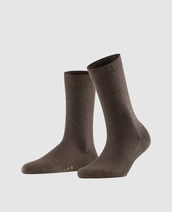 FALKE Softmerino Damen Socken - dark brown